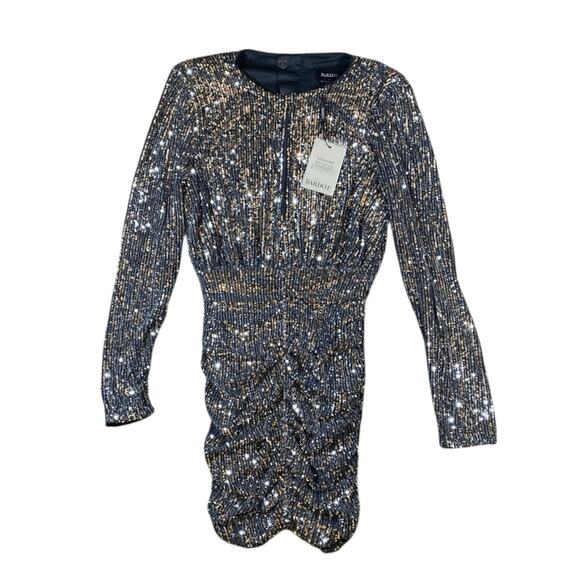 Bardot Onyx Sequin Mini Dress NWT - S - Picture 2 of 5